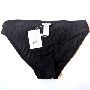 Andie Swim NWT Bikini Rib Bottom Black S